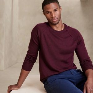 Banana Republic Merino Wool Sweater - Burgundy Men’s